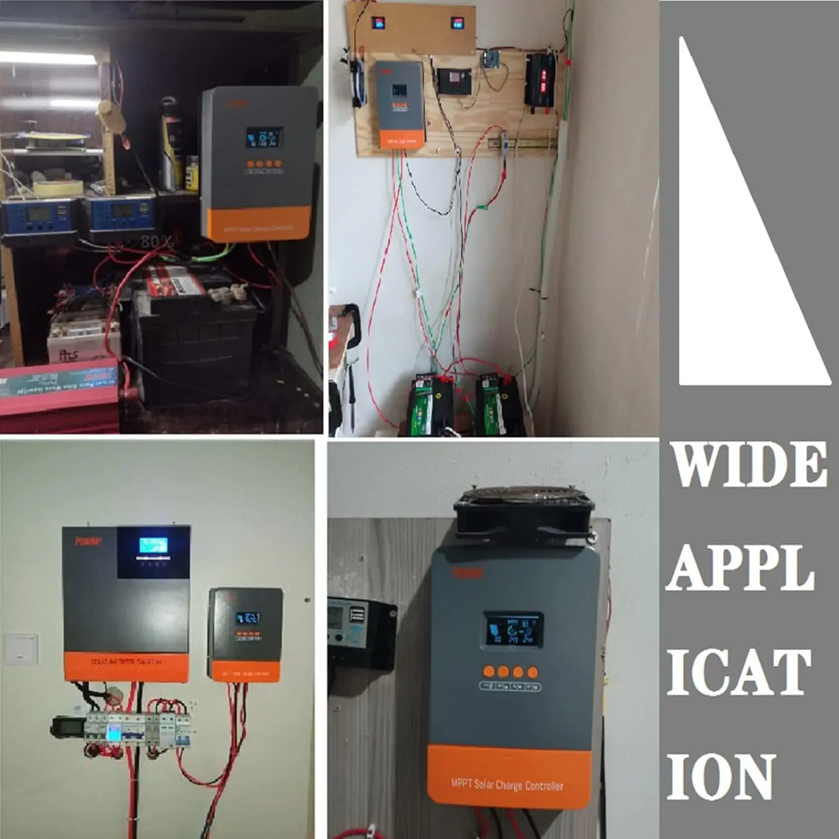 PowMr MPPT Solar Charge Controller - 60A, 80A or 100A, 12V to 48V