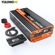 YULONGNE 1000W Pure Sine Wave Inverter - 12V DC to 110V AC
